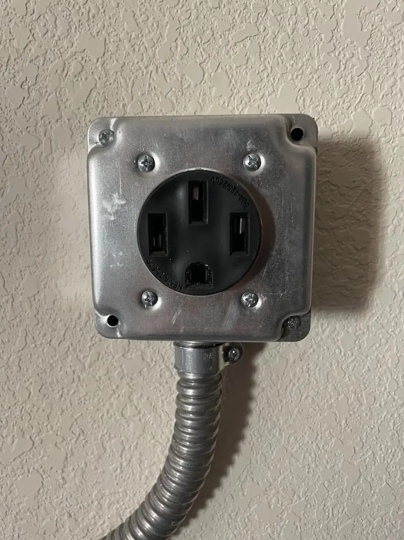 NEMA 14-50 outlet installed for Electrical Panel Upgrade in North Brooksville